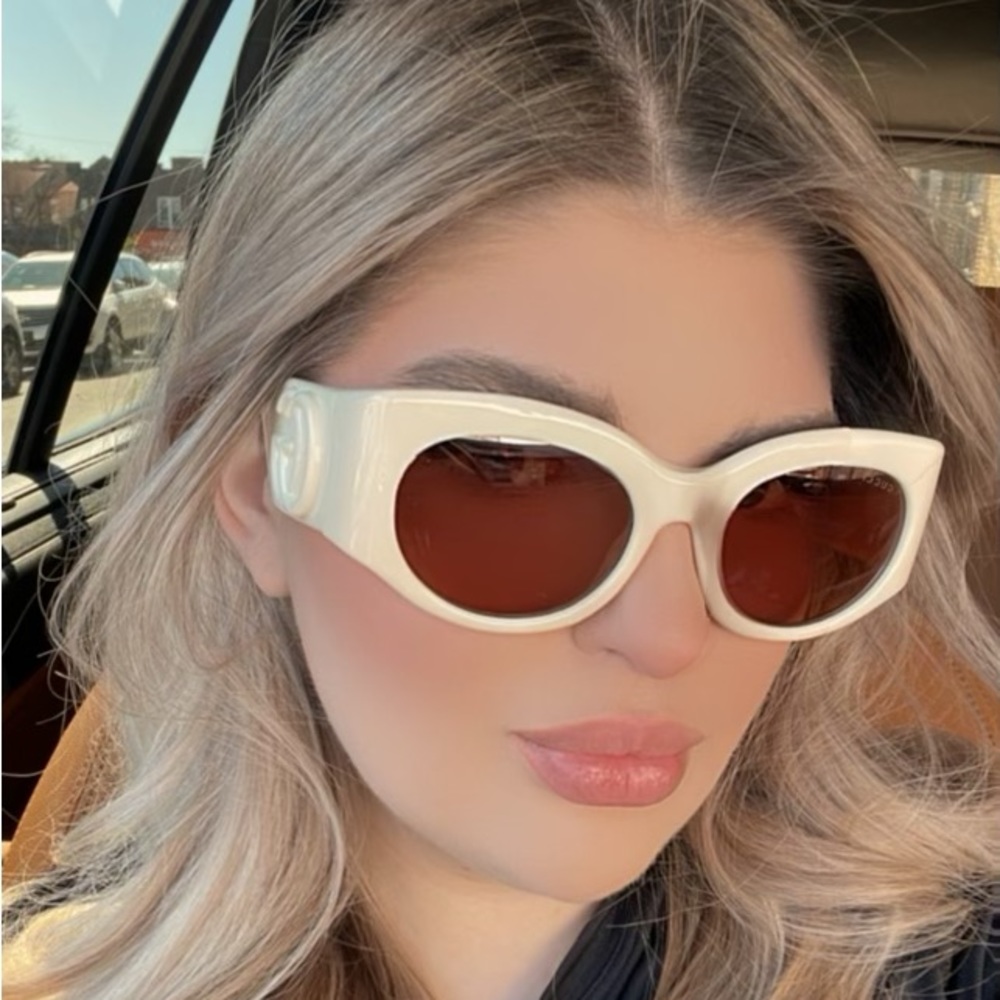 NEW GUCCI GG1544S 004 IVORY BROWN AUTHENTIC SUNGLASSES - Picture 3 of 16